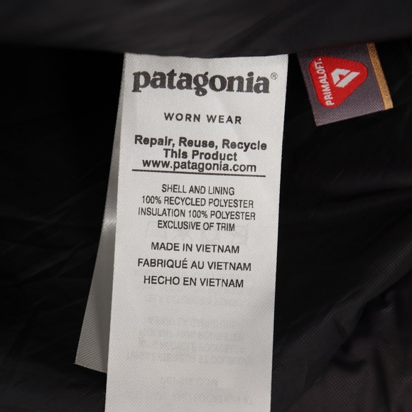 Patagonia Nano Puff Womens Insulated Quilted Jacket Size M Black Company Logo - Picture 3 of 5